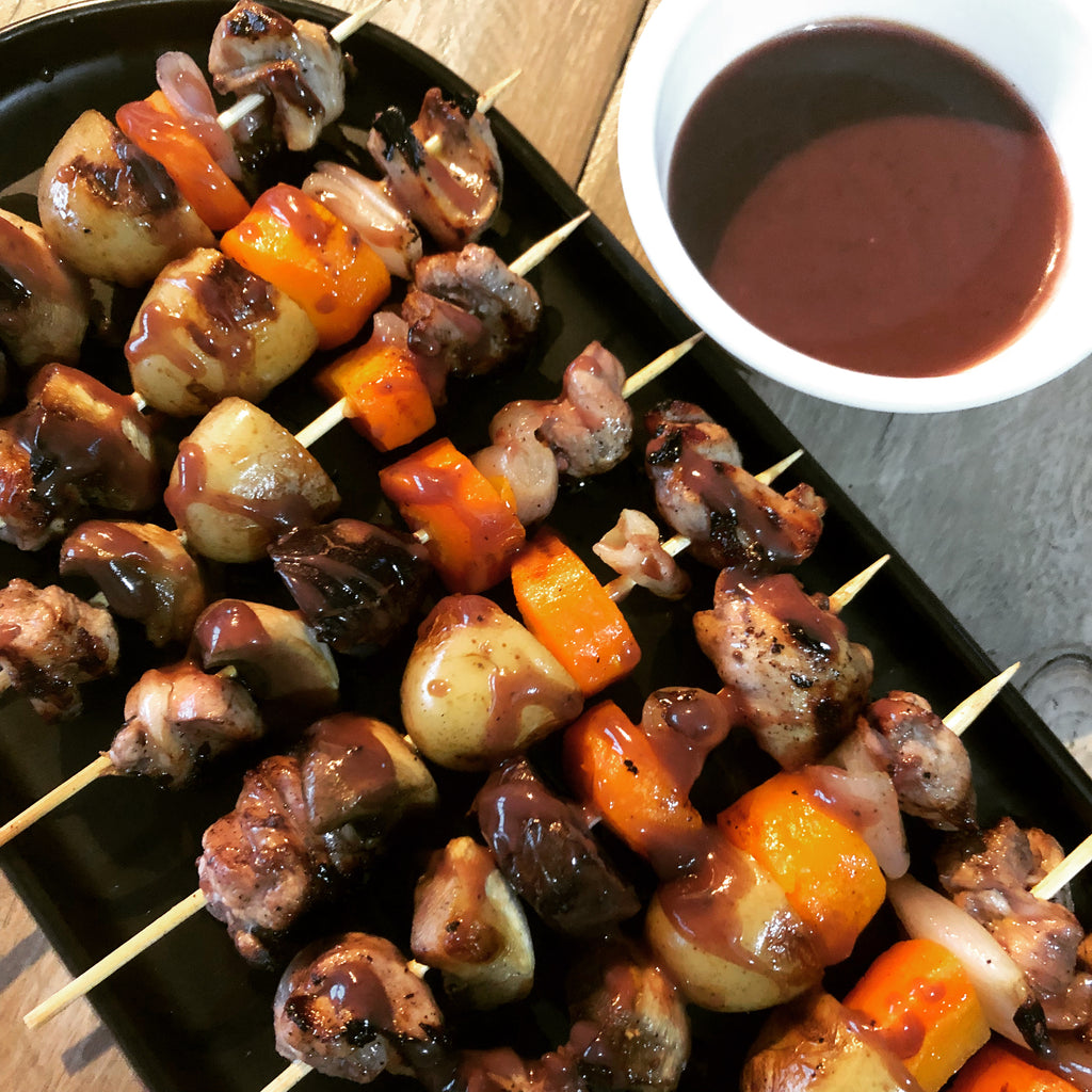 COQ AU VIN SKEWERS