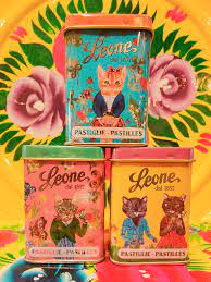 Leone Quirky Cat Pastille Tins 45g