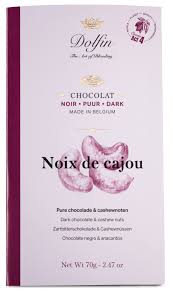 Chocolate 70g Dark with Cashew Nuts Dolfin