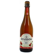 Cidre IGP Organic Brut 750ml -  Ecusson (Dry french cider)