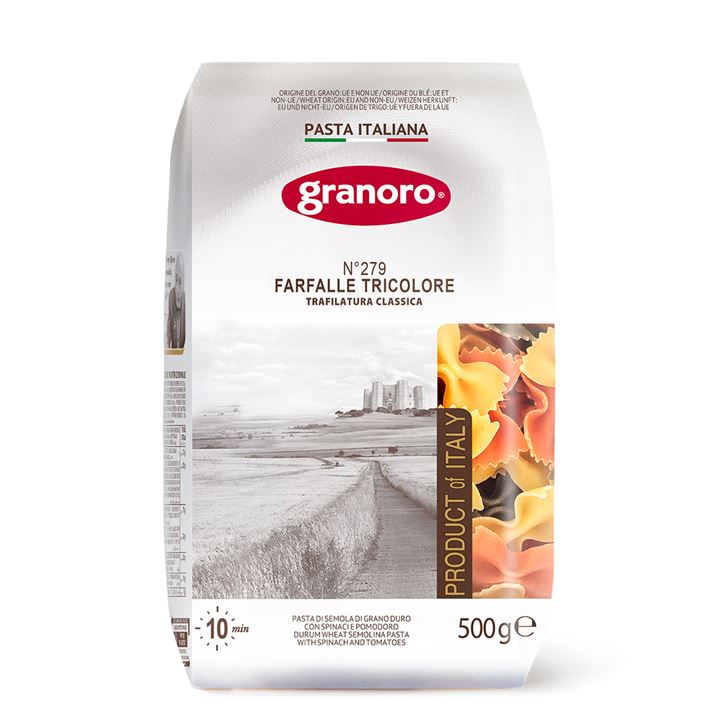 Granoro Tricolour Farfalle Pasta 500g