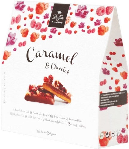 Milk Chocolate Caramels with Berries 200g