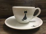 Cats of Dubout Espresso Mug & Saucer
